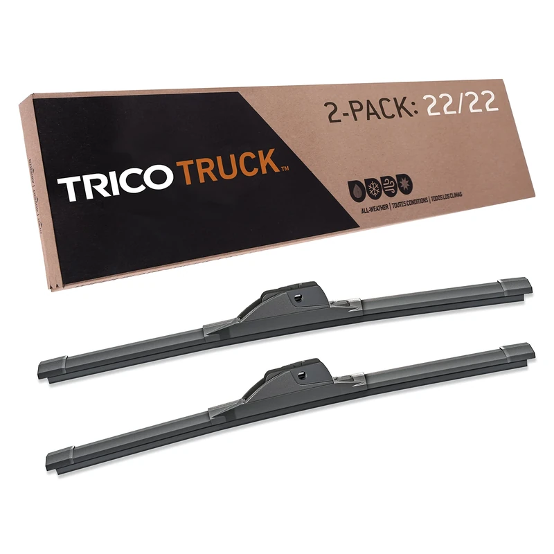 TRICO Solutions Truck 22 Inch Pack of 2 High Performance Automotive Replacement Windshield Wiper Blade for Select Ram, Ford, Dodge, GMC, and Chevrolet Models (58-22220)