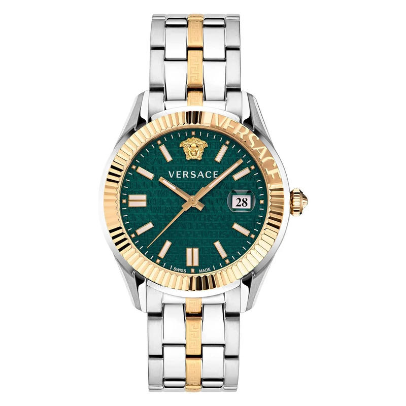 Versace Men's Analogue Swiss Quartz Watch with Stainless Steel Strap VE3K00422