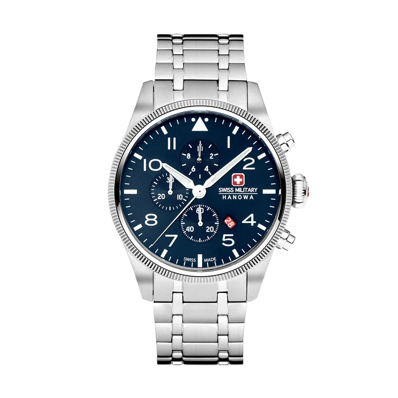 Swiss Military Hanowa SMWGI0000403 Thunderbolt Chrono Men's Watch with Stainless Steel Strap 10 ATM