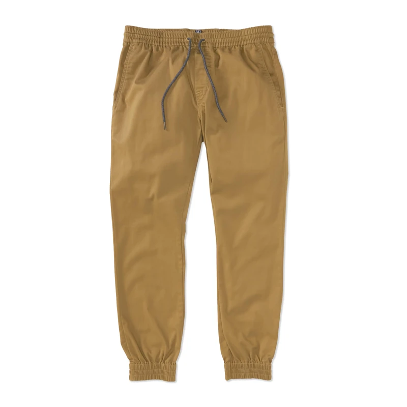 Volcom Men's Frickin Slim Jogger Pant, Dark Khaki 1, Small