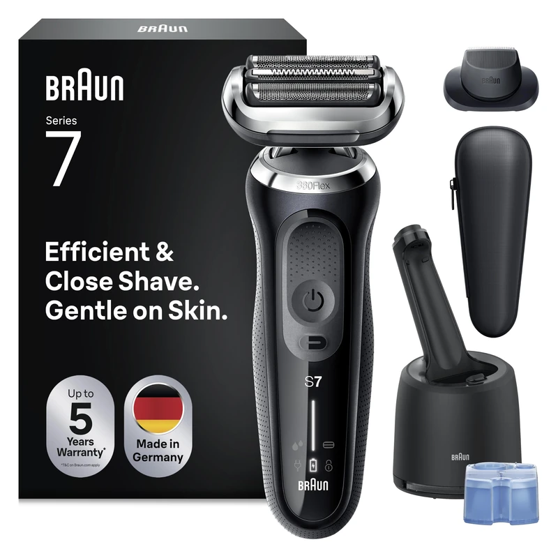Braun Series 7 71-N7200cc Electric Shaver for Men, Black