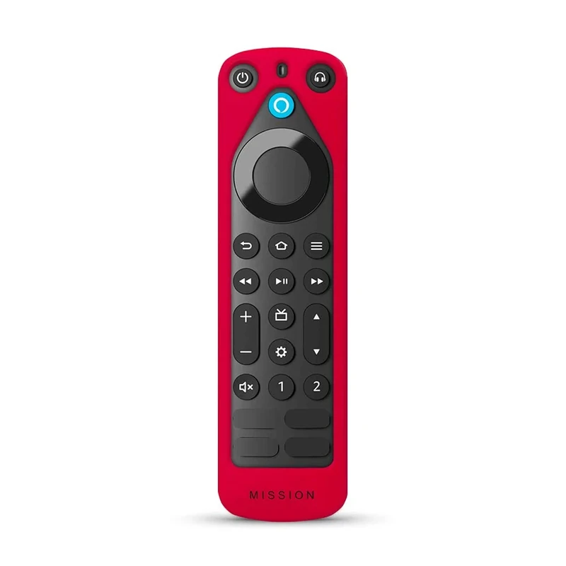 Alexa Voice Remote Pro + Made for Amazon Remote Cover Case, Red