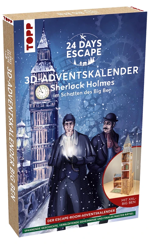 TOPP 24 Days Escape 3D Advent Calendar - Sherlock Holmes Model