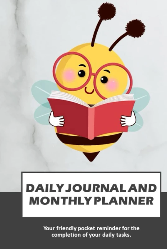 DAILY JOURNAL AND MONTHLY PLANNER: Your friendly pocket reminder for the completion of your daily tasks.