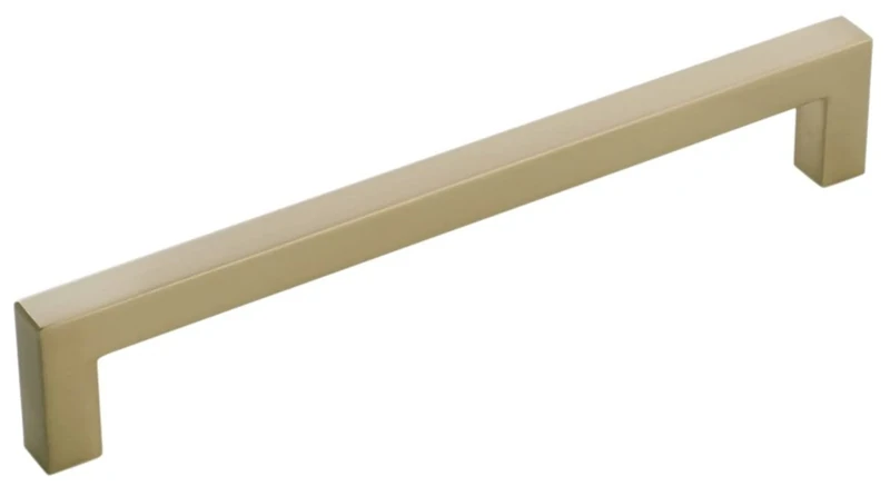 Hickory Hardware 10 Pack Solid Core Kitchen Cabinet Pulls, Luxury Cabinet Handles, Hardware for Doors & Dresser Drawers, 6-5/16 Inch (160mm) Hole Center, Elusive Golden Nickel, Skylight Collection