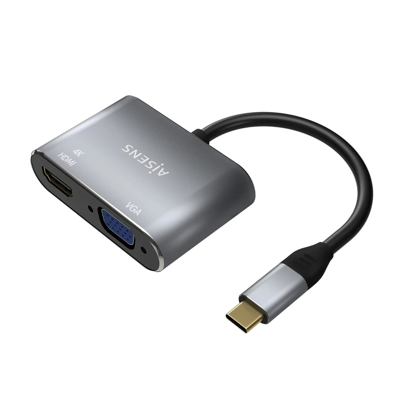 AISENS ADAPTADOR USB TYPE-C A109-0627 HDMI HEMBRA VGA HEMBRA USB TYPE-C MACHO