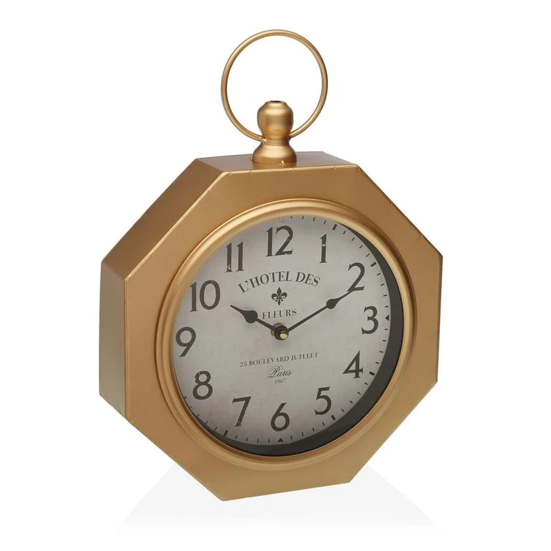 VERSA RELOJ PARED DORADO