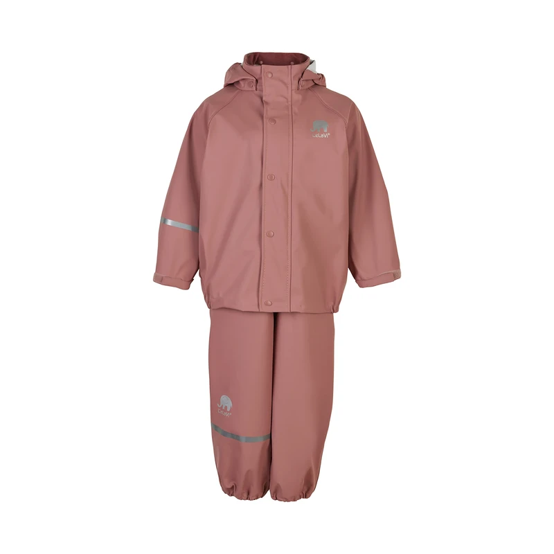 CeLaVi Basic Rainwear Set-Solid PU rain, Burlwood, 70
