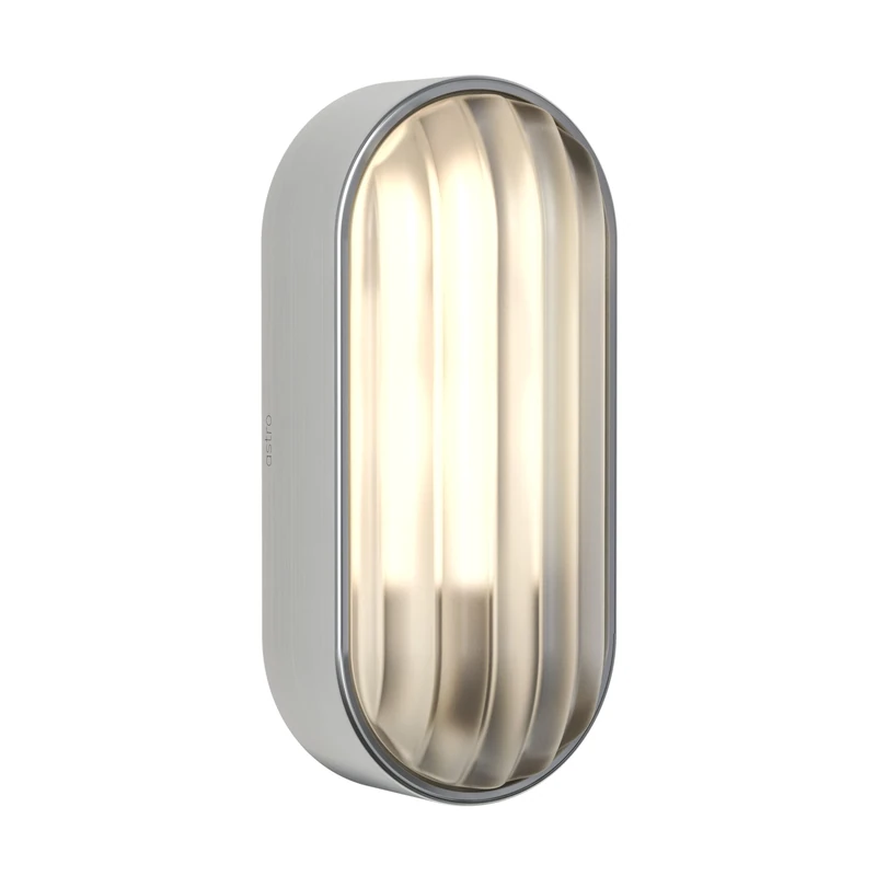 Astro Montreal Oval Outdoor Wall Light - IP44 Rated - (Brushed Stainless Steel), LED E27/ES Lamp, Designed in Britain - 1032013-3 Years Guarantee