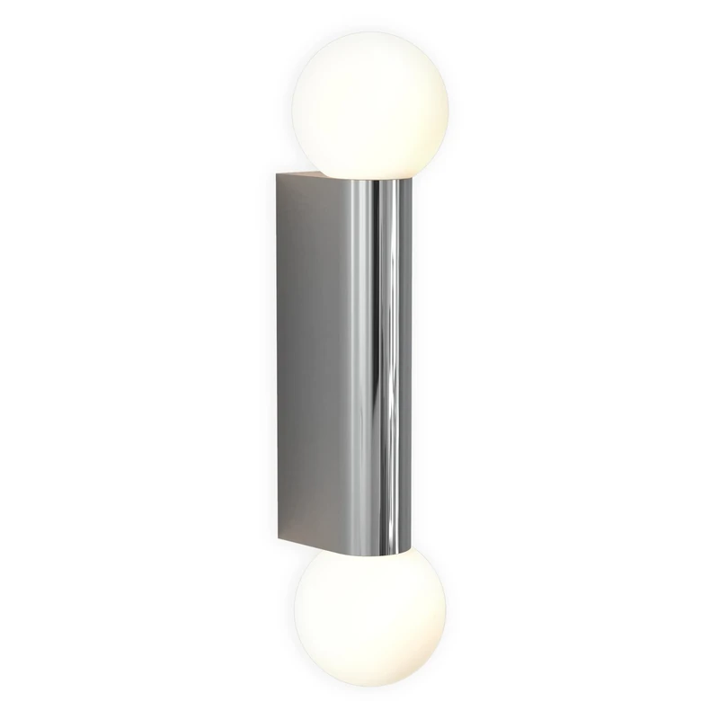 Astro Ortona Twin Bathroom Wall Light - IP44 Rated - (Polished Chrome), G9 Lamp, Designed in Britain - 1459002-3 Years Guarantee