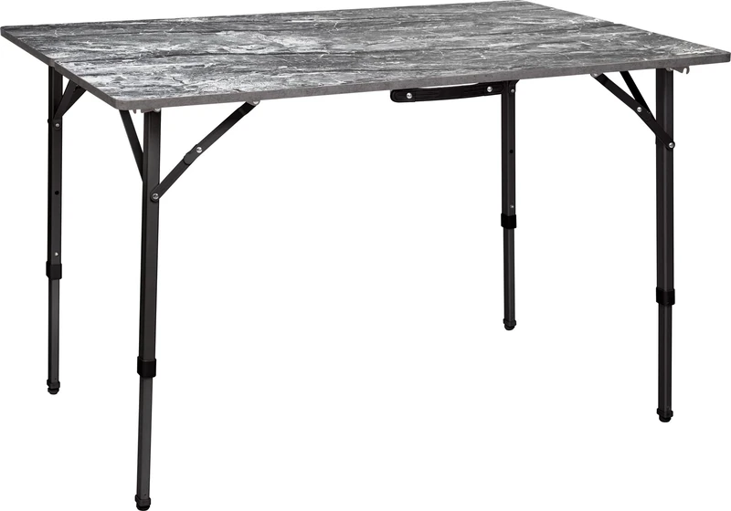 BRUNNER 0406050N Elù Duplit, Ultralight Folding Table with Strong Structure, Easy to carry, Adjustable Height, Max Load 30 kg, Melamine Marble/Stone Shelf
