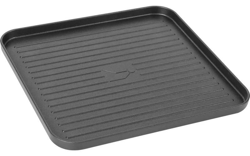 BRUNNER 0708029N Devil Plancha Ribbed, Grill Plate for Devil Gas Stoves in Cartridge, Non-Stick Rigated Surface 25,5X24,4X2,2 Cm and Weight 620 G - Image 1