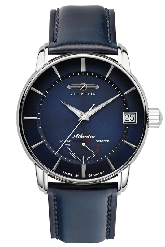 Zeppelin Atlantic ed. limitada Mens Analogue Automatic Watch with Leather Bracelet 8416-3