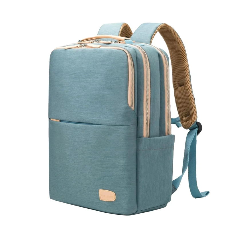 NOBLEMAN Men's Backpack, Laptop Backpack, Waterproof School Backpack, 15.6 Inch Laptop Backpack, Daypack, USB, Aqua, Daypack Backpacks