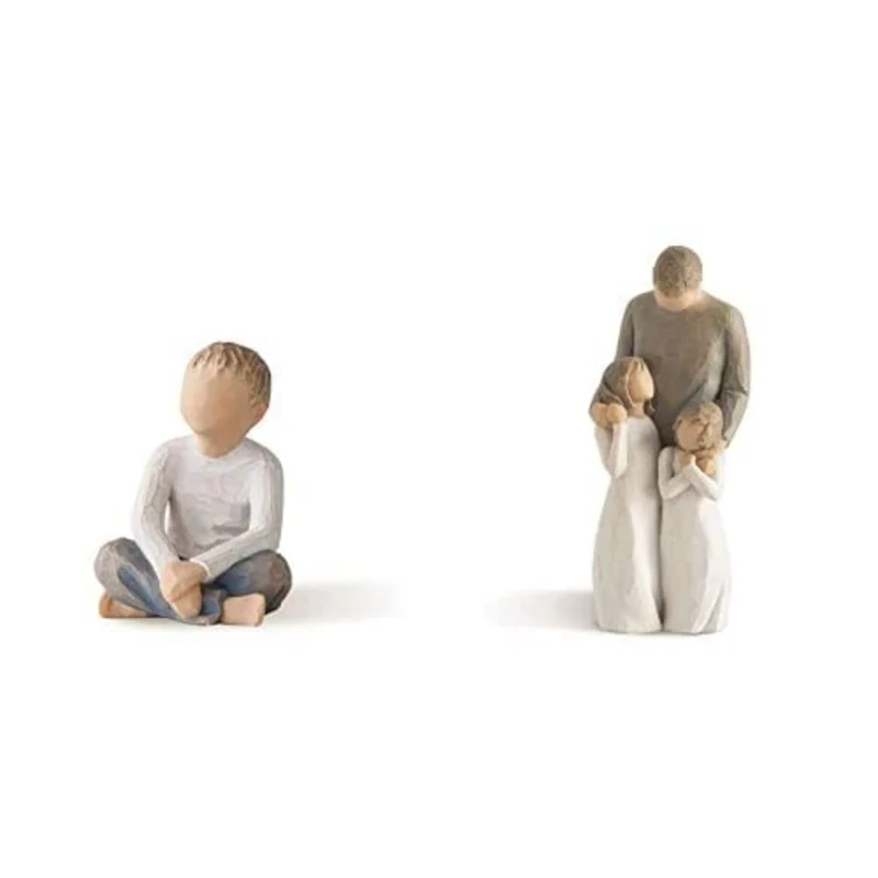 Willow Tree Father With Son & Two Daughters Option 1