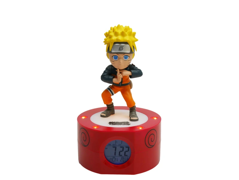 TEKNOFUN Naruto Luminous Alarm Clock, Black, Orange, Yellow - Image 1