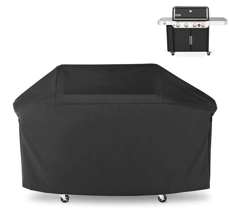 ZJYWSCH BBQ Grill Cover for Weber Genesis 400 Series 2022 4 Burner Outdoor Waterproof 7758 Gas Grill Cover Compatible with Genesis E-435 S-435 SPX-435 EPX-435 SE-SPX-435 SL-S-435