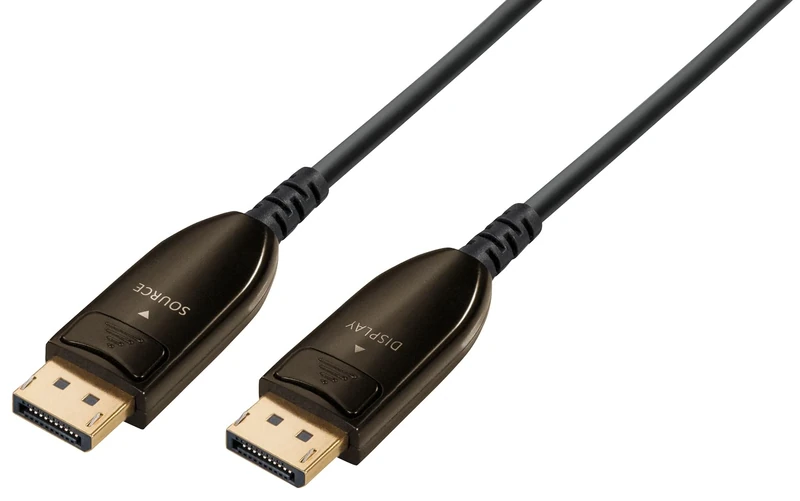 Maxtrack DisplayPort/Fibreglass Connection Cable DisplayPort Male 20.00 m Black