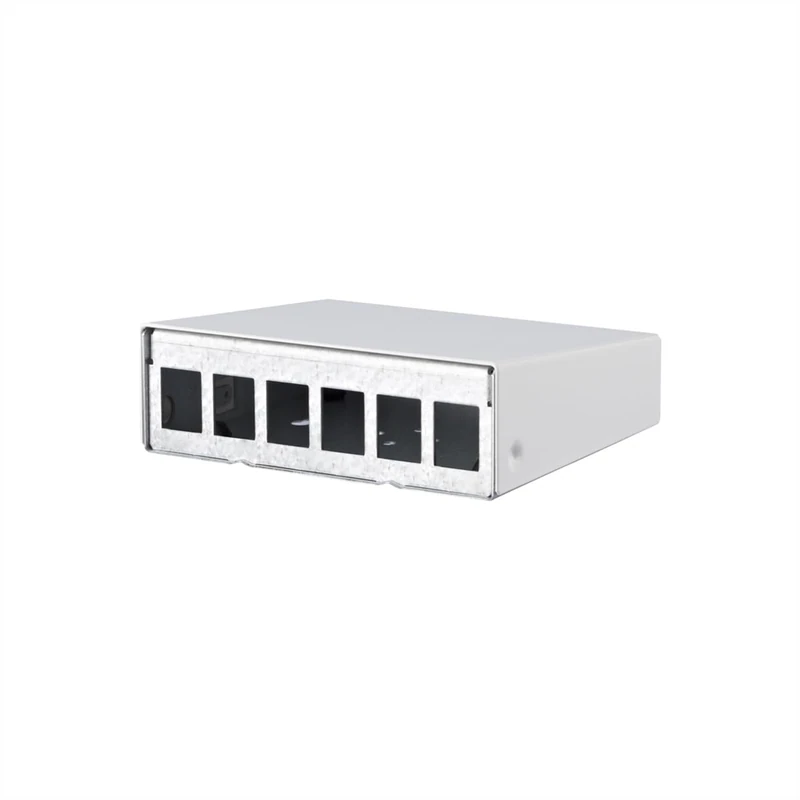 METZ CONNECT Keystone RAL9010 AP Enclosure 6 Port Pure White