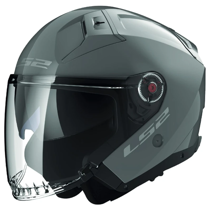 LS2, Infinity II Nardo Grey XXXL Jet Motorcycle Helmet - Image 1