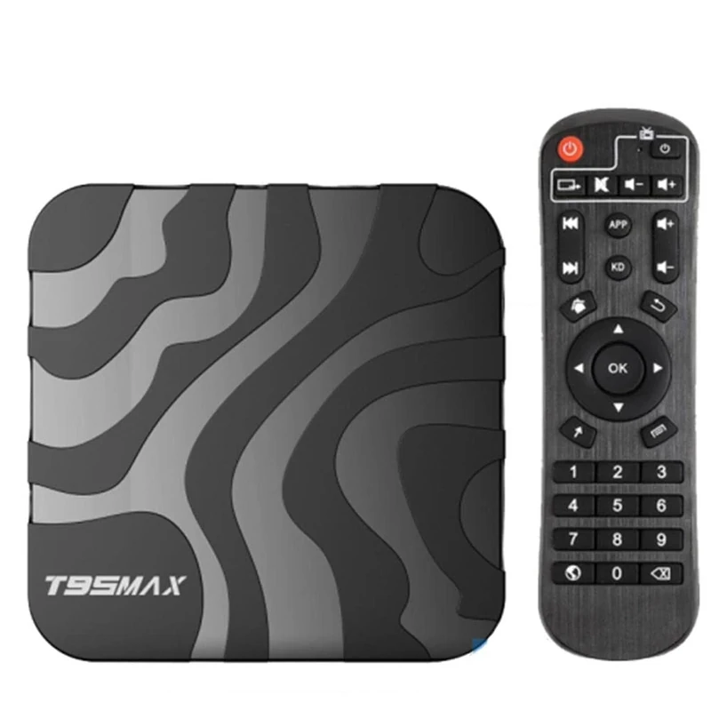 Android TV Box 10.0,T95 MAX Smart TV Box 4GB 64GB H618 CPU Support 2.4G 5.8G Wifi Bluetooth 5.0 LAN 3D 6K Video Android TV Player Google Mini PC Set Top TV Box,1GB+8GB