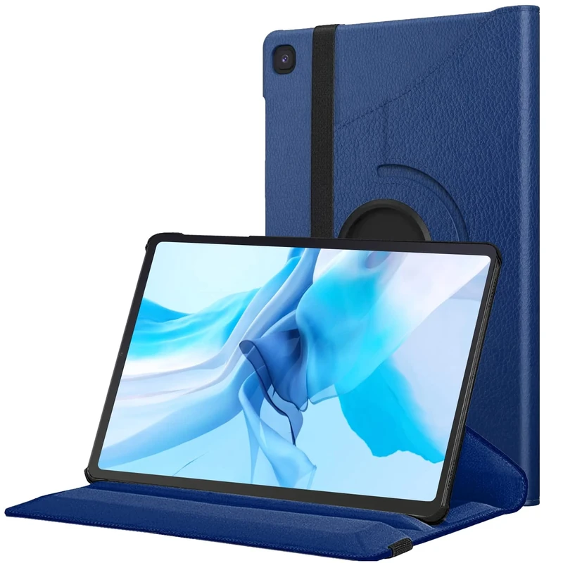 Samsung Galaxy Tab A Case 10.1 Inch 2019 (SM-T510/T515/T517) | PU Leather 360 Rotate Case with Auto Wake/Sleep Feature | KONDUWANA Protective Stand Cover | Not For Tab A 10.1" 2016 Model (Navy)