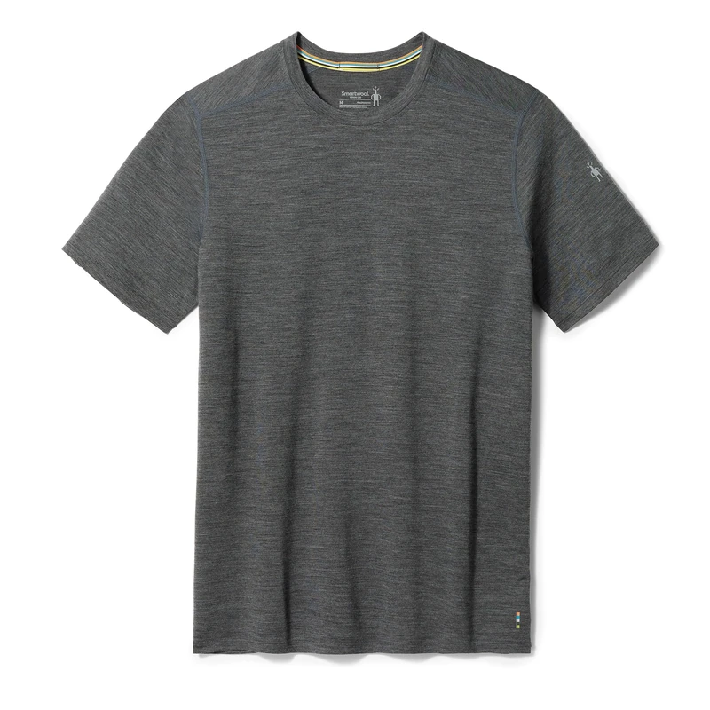 Smartwool Men's Merino Kurzarm-T-Shirt für Herren Merino Short Sleeve t-Shirt for Men, Iron Heather,