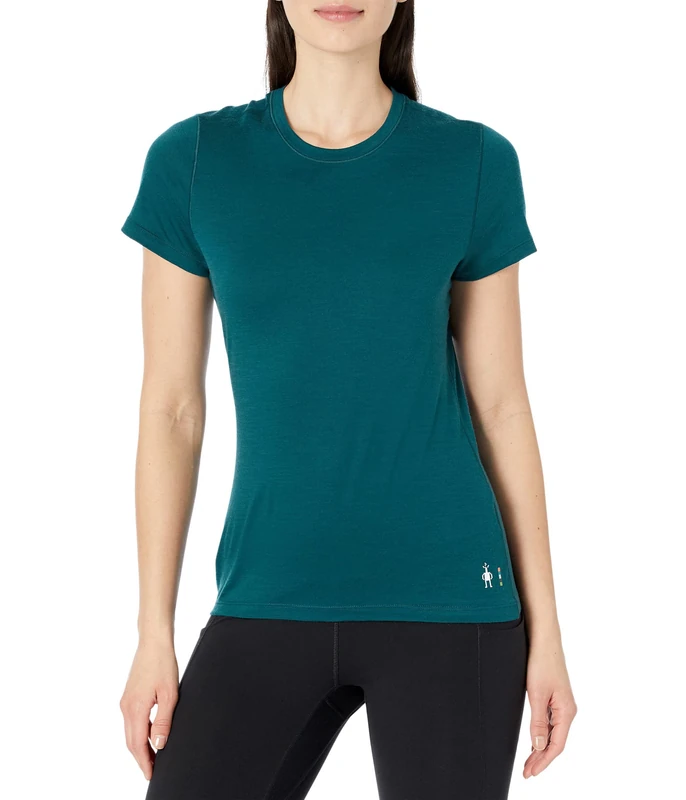 Smartwool Womens Merino Short Sleeve Tee, Twilight Blue, M EU