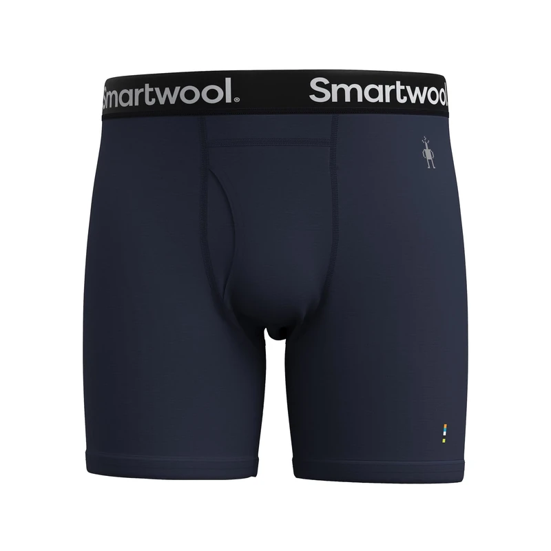 Smartwool Merino Wool Men's Boxer Shorts, Men's Briefs for Sports, Base Layer Thermal Underwear Running Pants & Ski Pants, Lightweight & Breathable Natural Merino Men's Clothing - Deep Navy, S