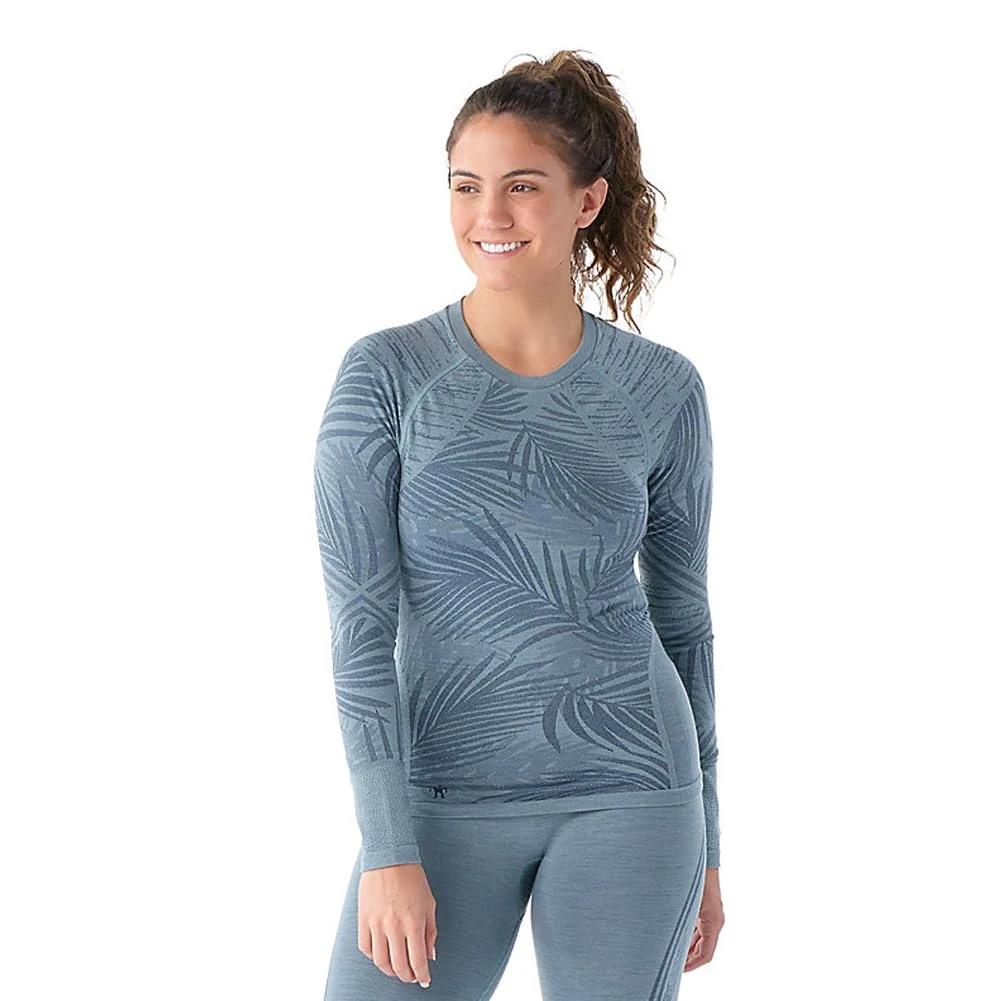 Smartwool Women's Intraknit Active Base Layer Long Sleeve, Lead, XS