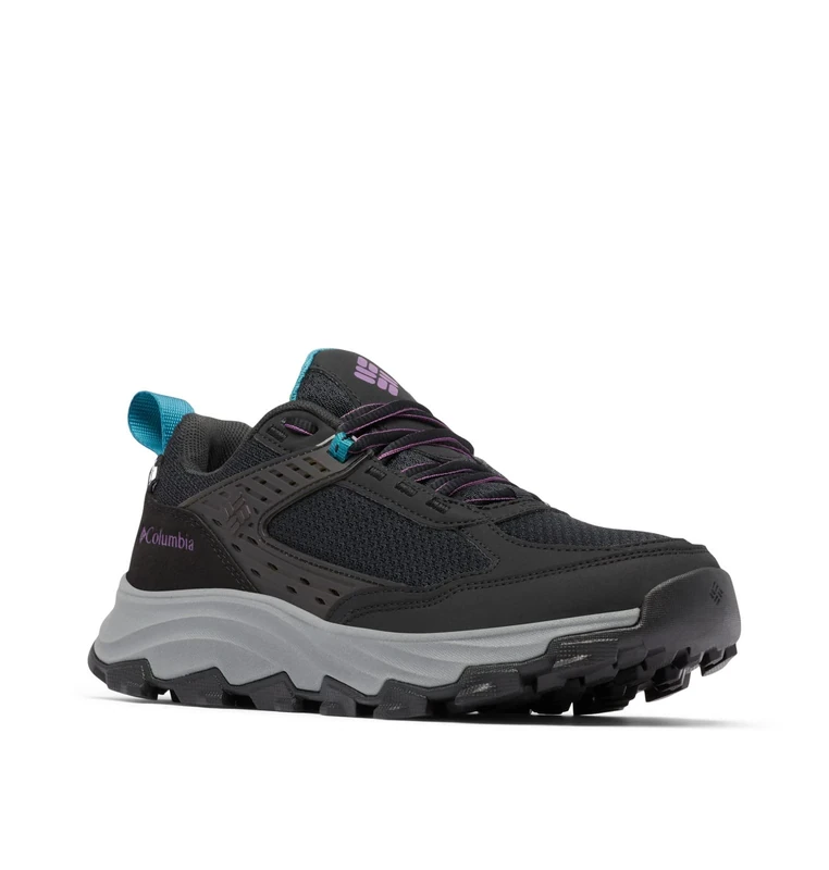 Columbia Women's Hatana Max Outdry waterproof low rise hiking shoes, Black (Black x Dark Lavender), 6.5 UK