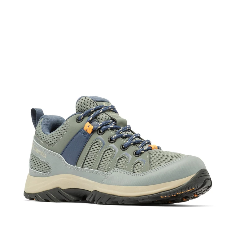 Columbia Women's Granite Trail WP Low-Top Sneakers, Green, 2.5 UK