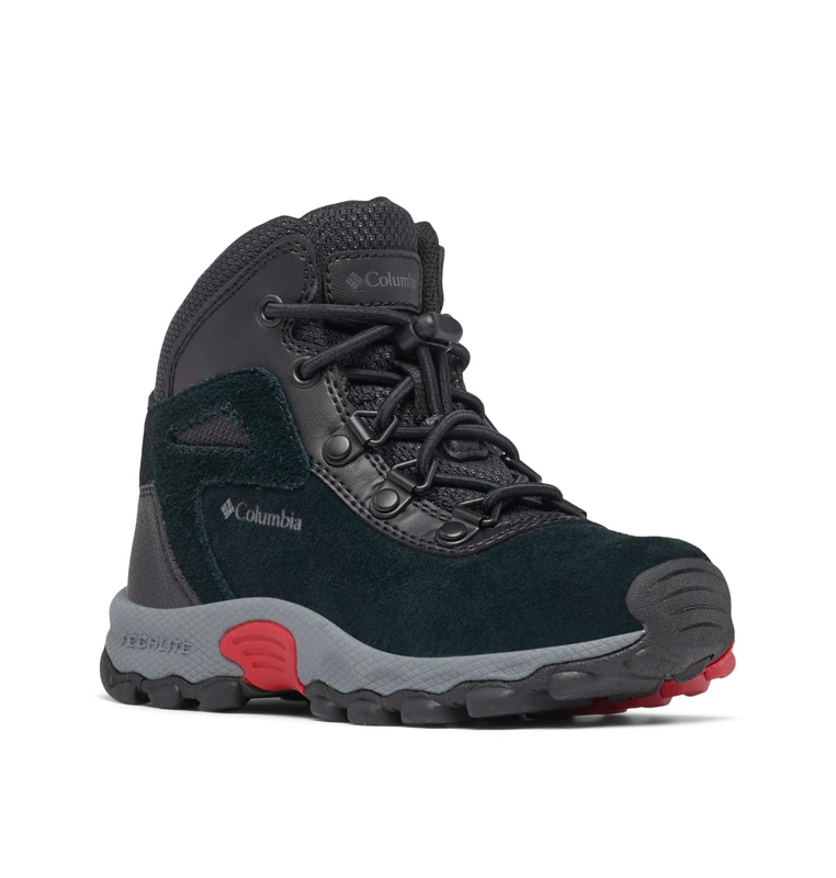 Columbia Unisex Kids Kids Newton Ridge Amped mid rise hiking boots, Black (C Black x Mountain Red), 11 UK