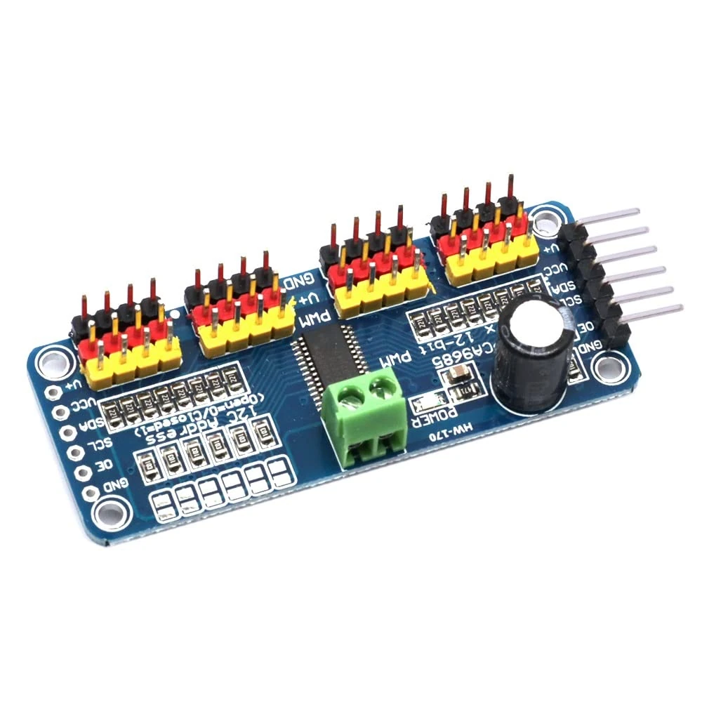 DollaTek PCA9685 16 Channel 12-bit PWM Servo motor Driver I2C Module Robot