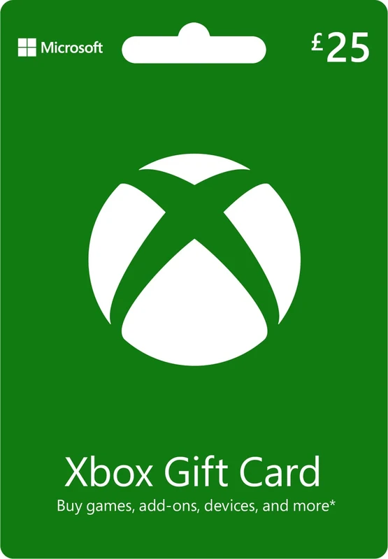 Microsoft Xbox Live Gift Card 25 GBP - UK Redemption, Postal Delivery