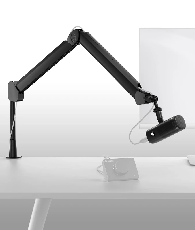 Elgato Wave DX with Broadcasting Boom Arm, Fully Adjustable with Cable Management, Dynamic XLR Microphone, speech optimised for Podcasting, Streaming, No Signal Booster Required, any Interface, PC/Mac