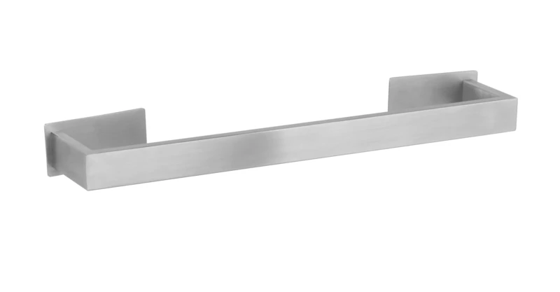 Turbo-Loc® UNO Genova Matt Bath Towel Rail 40 cm Stainless Steel Towel Rail Ideal for Bath Towels or Hand Towels Attachment without Drilling Rustproof 41 x 4.4 x 7.6 cm