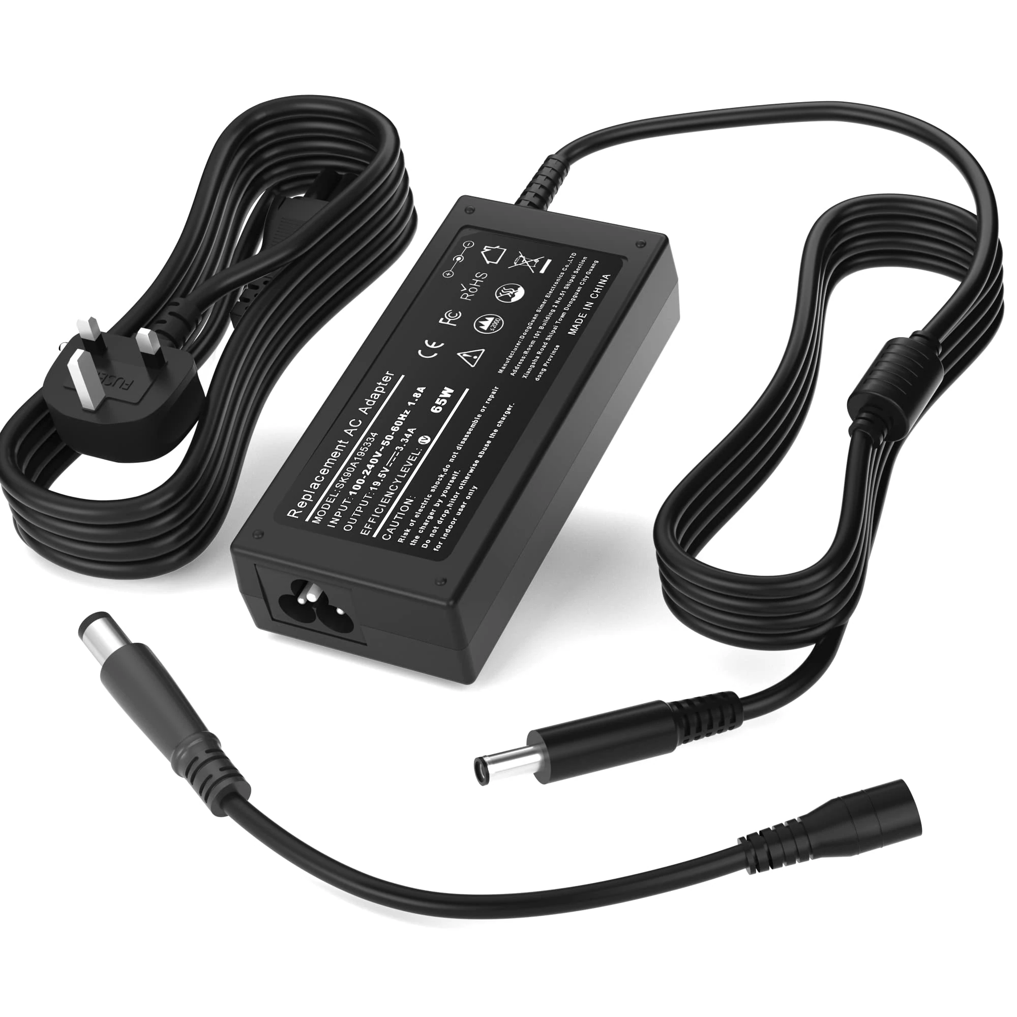 Adaptake 65W Laptop Charger Compatible with DELL Inspiron 17 15 14 13 11 7000 5000 3000 Series 3505 3793 N5110 5559 5567 Latitude 3410 3420 3510 3520 E5470 7390 7490 XPS 13 15 LA65NS2-01 HA65NS5-00