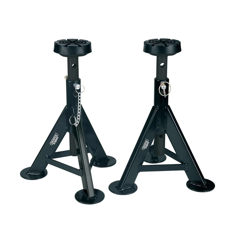 Draper Expert 04336 Axle Stands, 3 Tonne, Black (Pair)