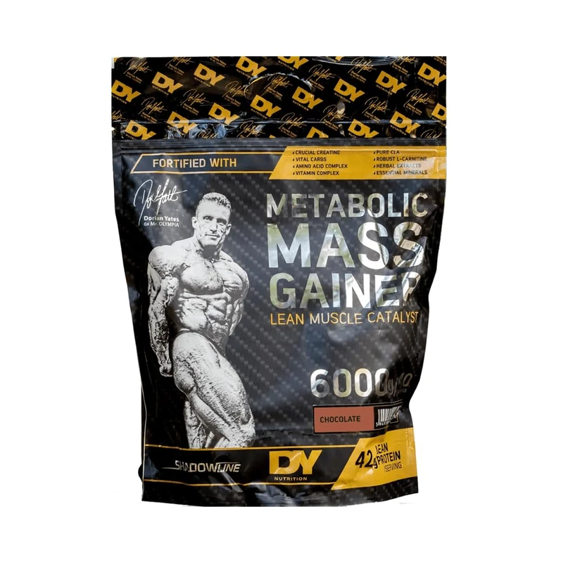 DY Nutrition Metabolic Mass Gainer Whey Protein Powder with Creatine Vitamins Magnesium for Muscle Growth Energy Recovery 6000g PFOA Free (Chocolate)