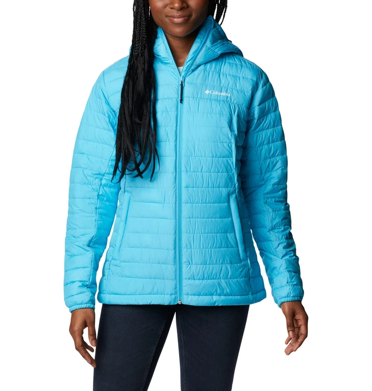 Columbia Women's Silver Falls Hooded Jacket, Hooded Puffer Jacket, Atoll, Size L