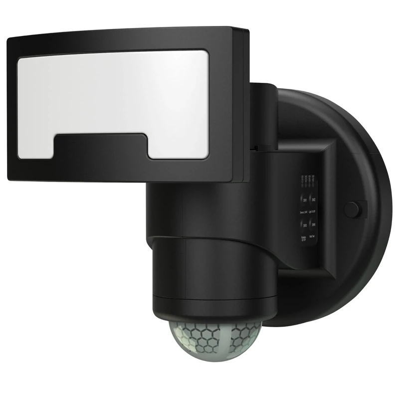 Security Light Outdoor Motion Sensor, PIR Sensor, 1700 Lumen LED Floodlight, IP65 Weatherproof, 210° Field of Vision Motorised Motion Sensor, 3 Zone Intruder Detection [Energy Class A]