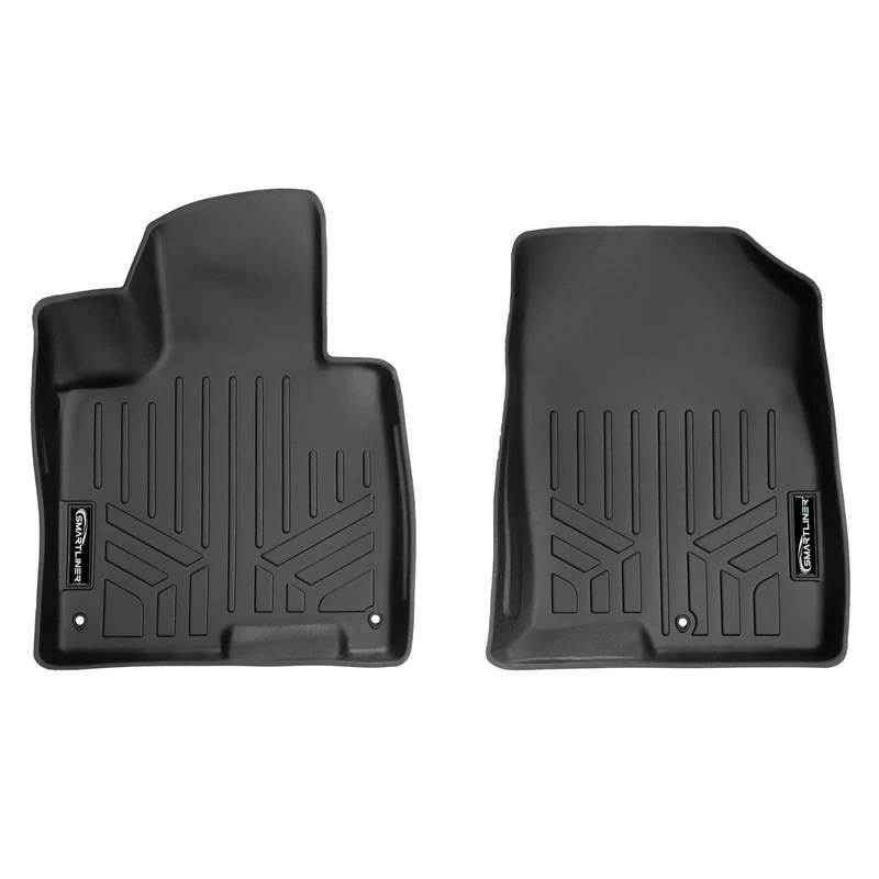 SMARTLINER All Weather Custom Fit Floor Mats 1st Row Black Liner Set Compatible with 2023 Kia Sportage