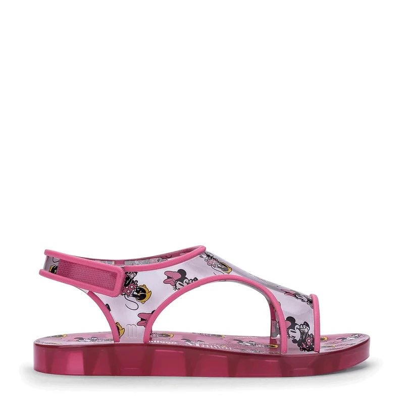 MELISSA Mini Acqua + Mickey Mouse Inf Flat Sandal, Pink, 32 EU