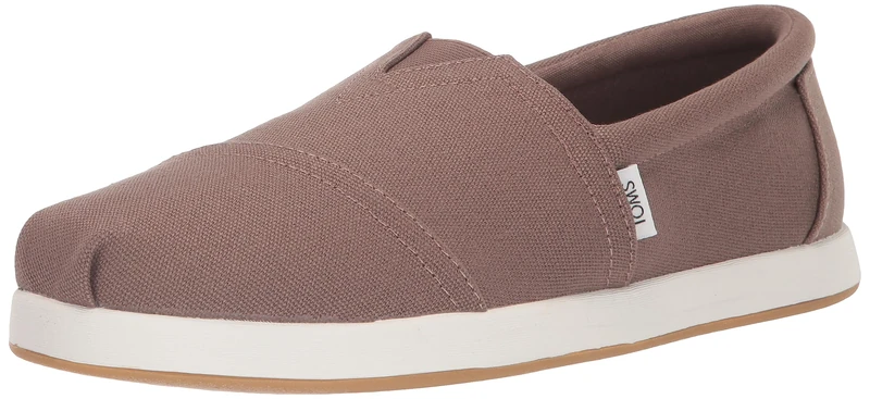 TOMS Men's ALP FWD Espadrille Loafer Flat, Taupe Grey Recycled Cotton Canvas, 12 UK