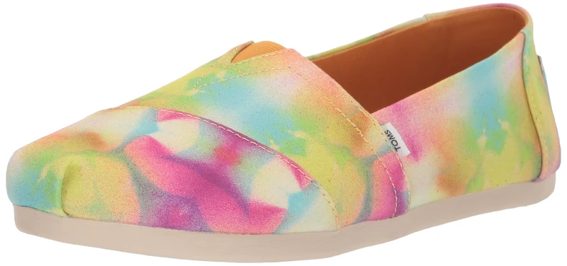 TOMS Women's Alpargata Cloudbound Loafer Flat , Mango Multi Botanical Sunprint,6.5 UK