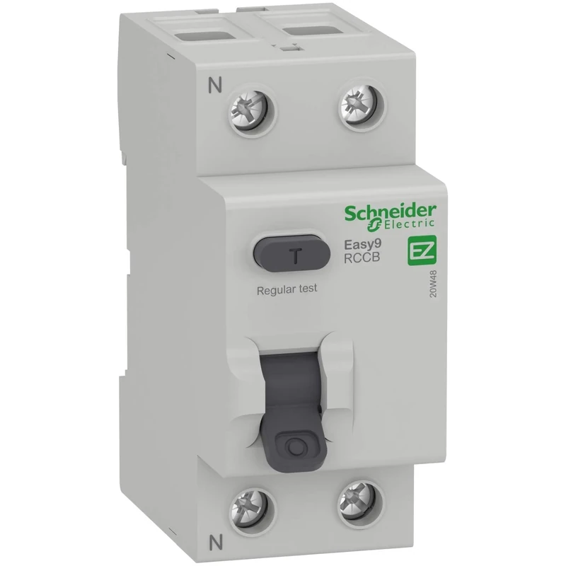 Schneider Electric - Easy9, RCCB Residual Current Circuit Breaker, 2 Pole, Type A, 100A, 30mA, 230V, EZ9R46291