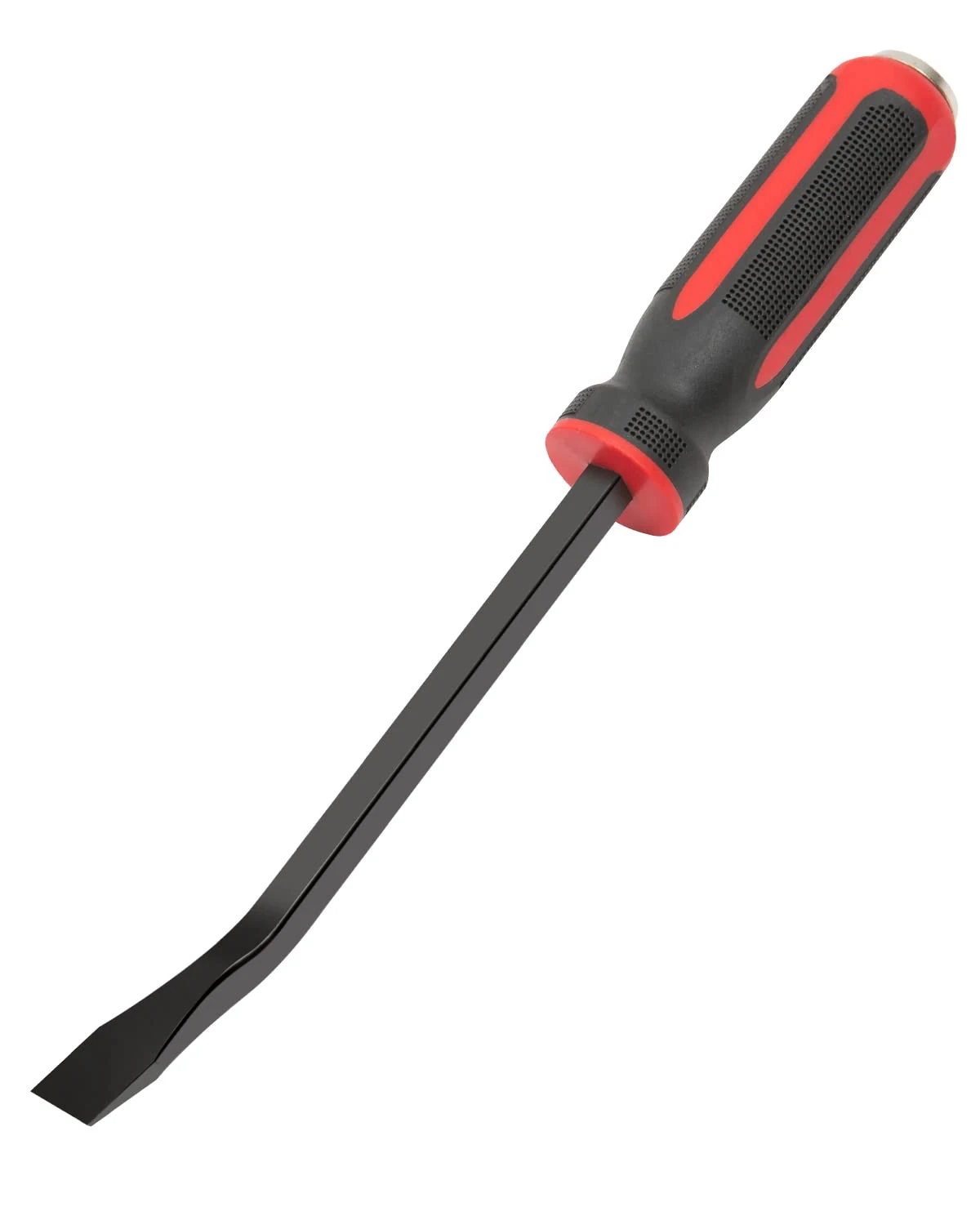 ROTATION 300 mm Chisel Lever with Plastic Soft Grip and Metal Impact Heads, 12 Inches, Crowbar, Pry Bar, Mounting Lever, Red