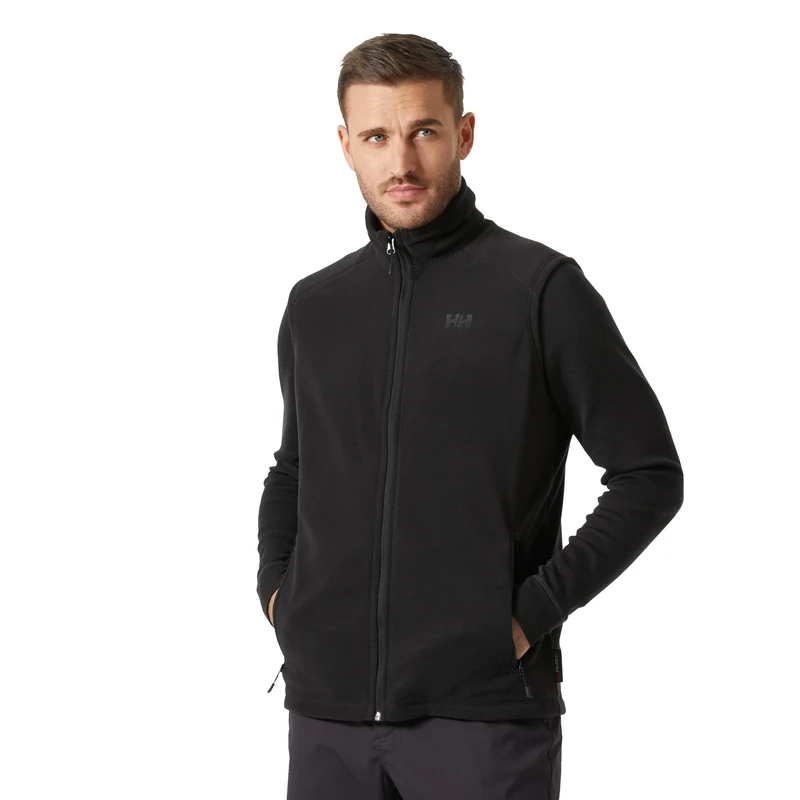 Helly Hansen Men's Daybreaker Fleece Vest, Black 2.0, 2XL