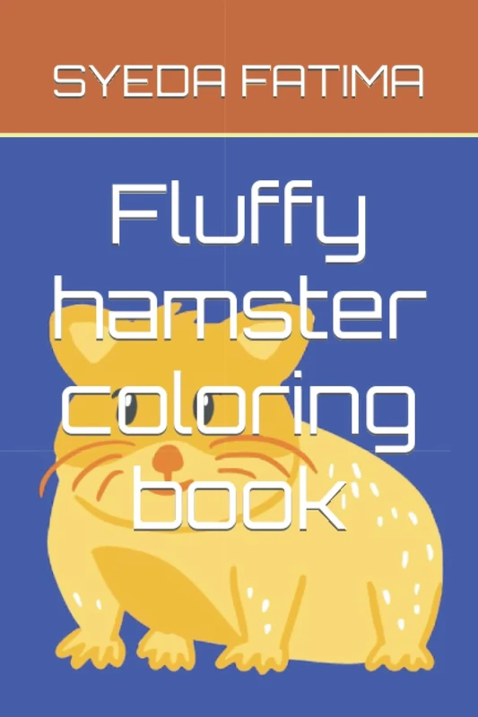 Fluffy hamster coloring book